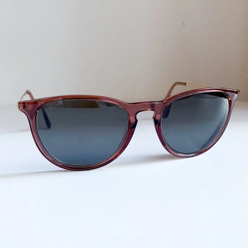 RayBan Light Brown Beige Frame Classic Shape Eye Glass Frames